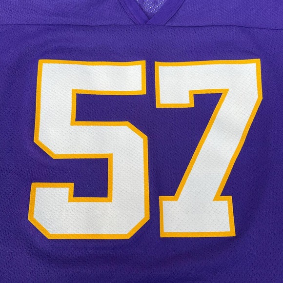 Minnesota Vikings Rudd NFL Football Jersey Purple Logo Athletic Size L - Picture 6 of 10